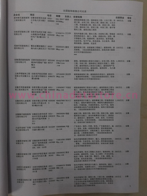 中國裝飾裝修企業(yè)黃頁可開展精準營銷，電話營銷、郵件營銷、傳真營銷等等多管齊下，圓您銷售冠軍夢